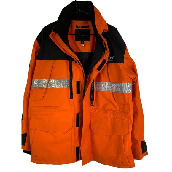 RLX Ralph Lauren Mens Orange Active Performance Jacket Size L RJ10625 GUC - Picture 14 of 16
